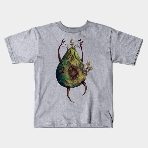 Avocado Zombie - Avocadavero Kids T-Shirt by KikoeART